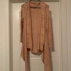 Charlotte Russe Rose/Blush/Pink Cardigan (XS)